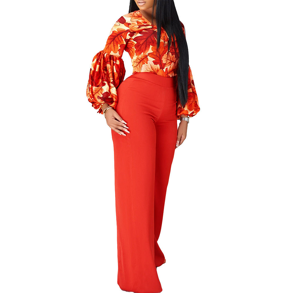 Damen Jumpsuit Aufregendes Ärmeldesign Eveloria