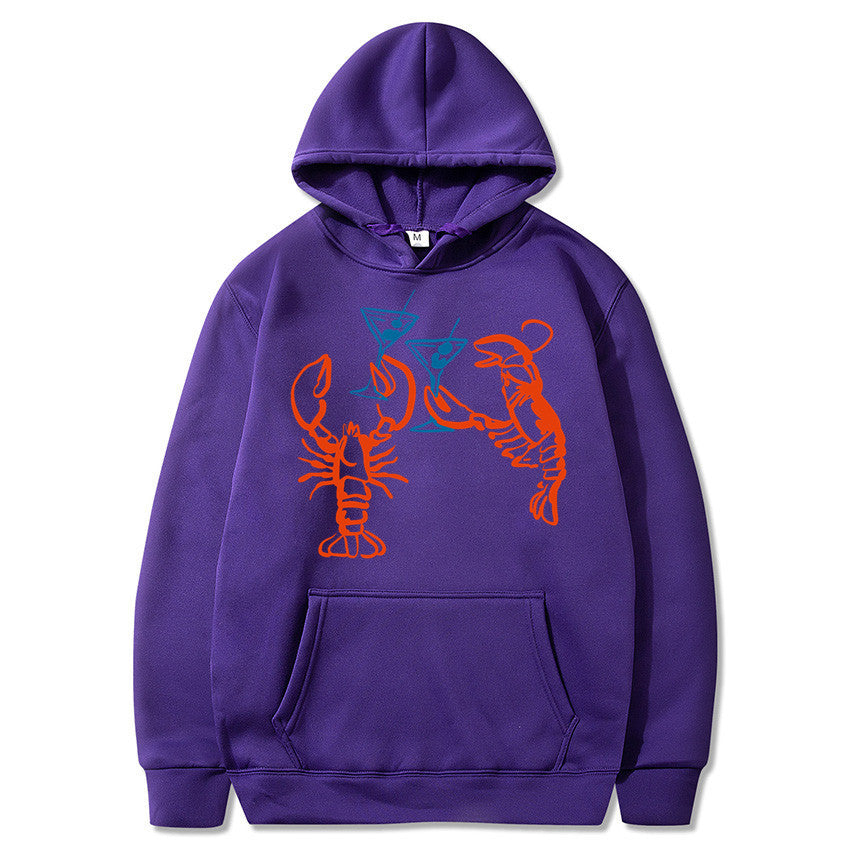 Damen Kapuzenpullover Hummer Motiv Eveloria