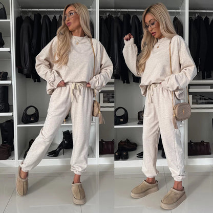 Damen Jogginganzug Elegant Komfortabel Eveloria
