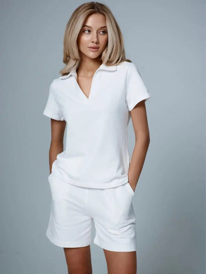 Damen Sport-Set Kurzarm Elastisch Eveloria
