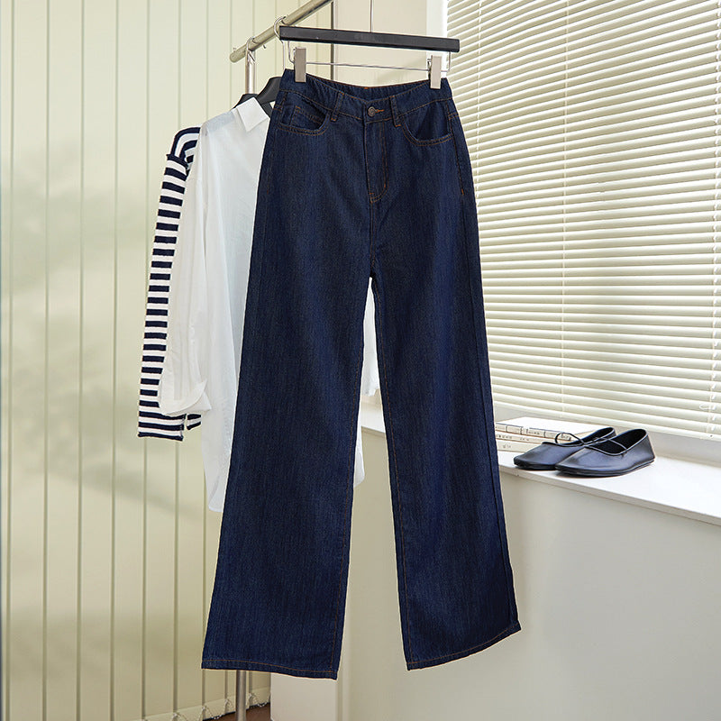 Damen Weite Jeans Lockere Fit Eveloria - Eveloria