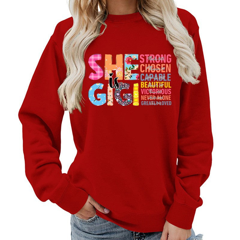 Damen Sweatshirt Inspirierendes Text-Design Eveloria