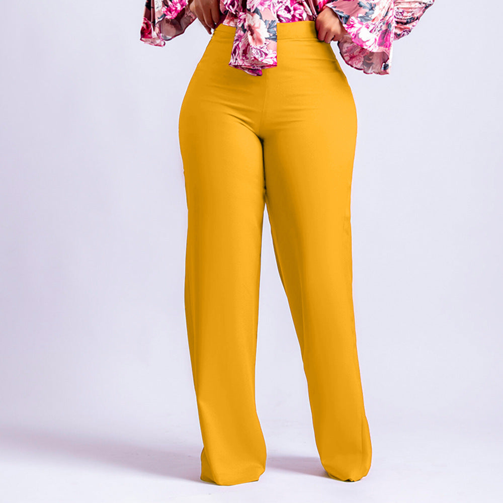 Damen High-Waist-Hosen Figurbetonter Stil Eveloria