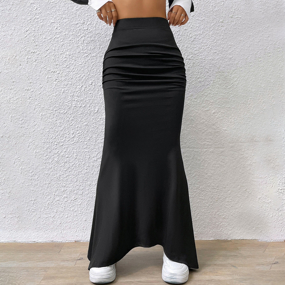 Damen Maxi-Rock Rüschendetails Eleganter Schnitt Eveloria