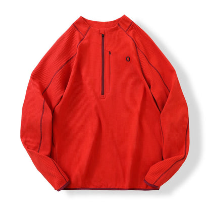 Damen Pullover Innovativ Reißverschluss Strukturiert Eveloria