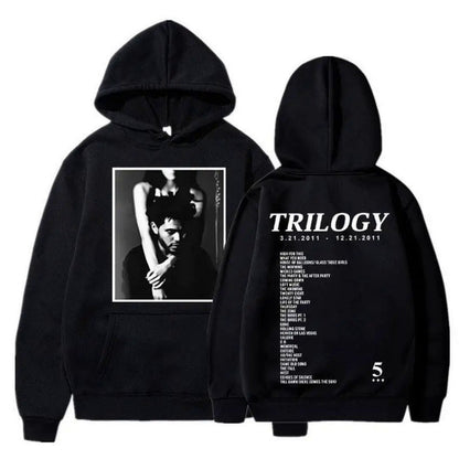 Damen Kapuzenpullover mit Fotodruck und Schriftzug Eveloria