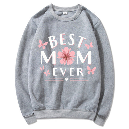 Damen Sweatshirt Floral Design Weiss