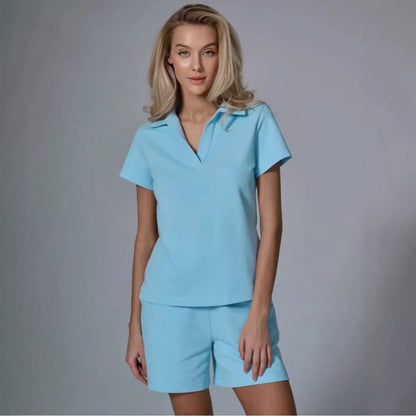 Damen Sport-Set Kurzarm Elastisch Eveloria