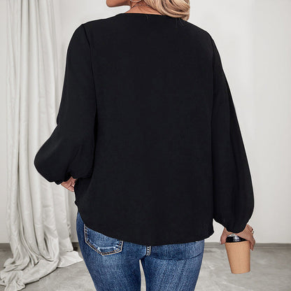 Damen Bluse Tiermuster Lässig Elegantes Design Eveloria