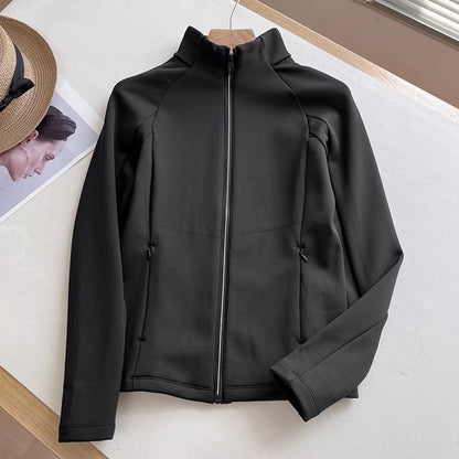 Damen Sportjacke Atmungsaktiv Hochkragen Eveloria