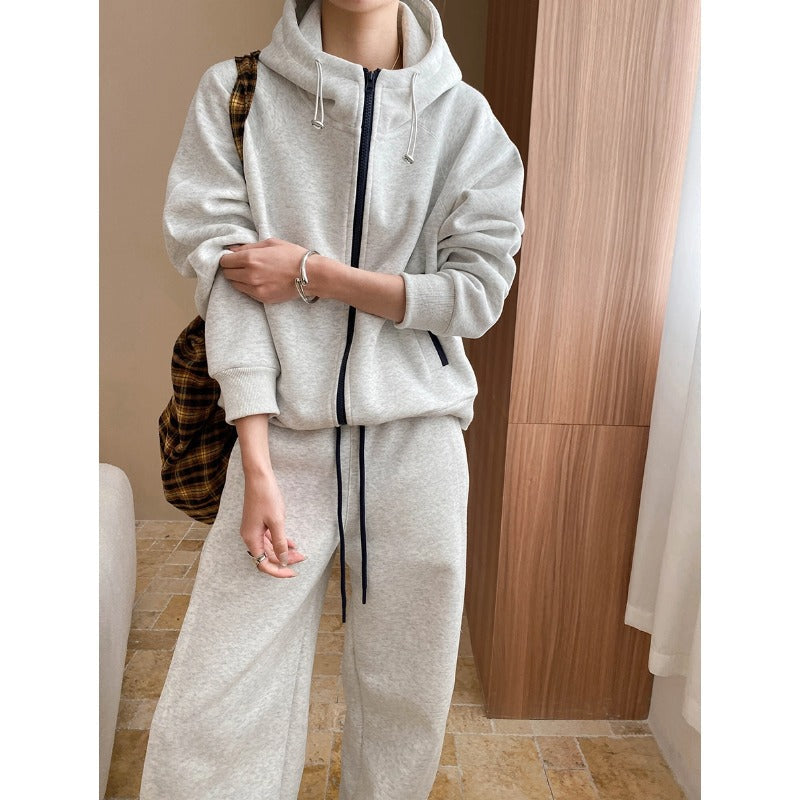 Damen Kapuzenanzug Weites Design Elastischer Bund Bequem Eveloria - Eveloria