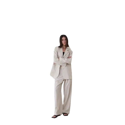 Damen Plissee-Hose Hochgeschnitten Eveloria Elegante