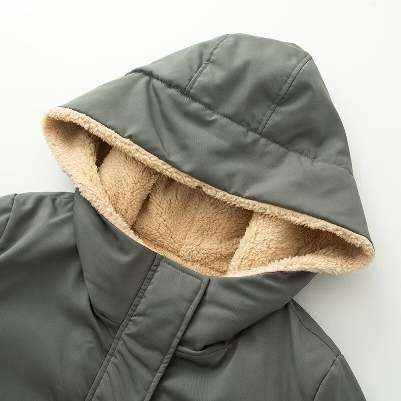 Damen Steppjacke Kuscheliges Futter Praktische Taschen Schwarz - Eveloria