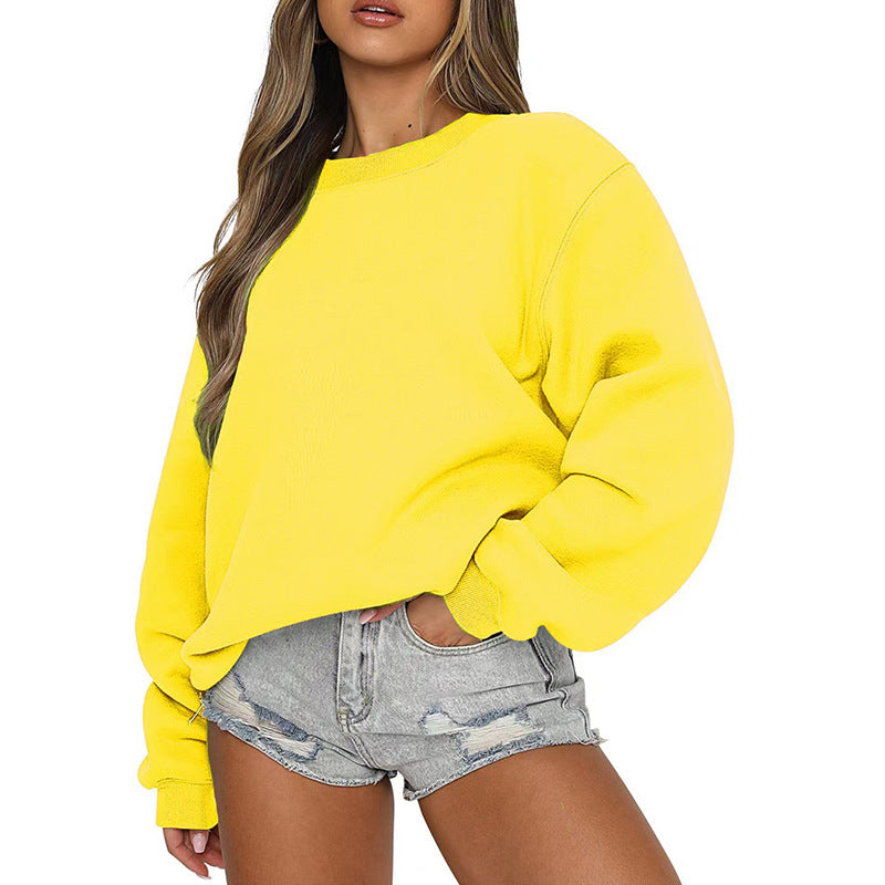 Damen Sweatshirt Lässiger Schnitt Voluminöse Ärmel Eveloria