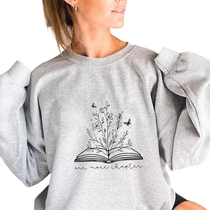 Damen Sweatshirt Blumendesign Aufdruck Eveloria