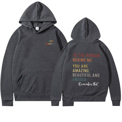 Damen Kapuzenpullover Motivierender Schriftzug Eveloria