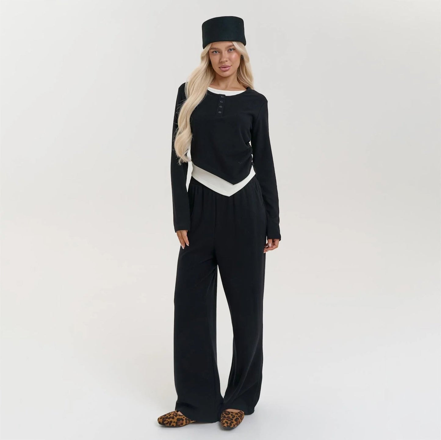 Damen Lounge-Set Eveloria Baumwolle Bequem