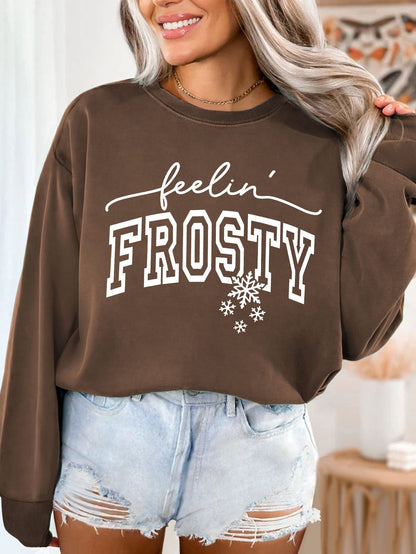 Damen Sweatshirt Grafik Aufdruck Eveloria