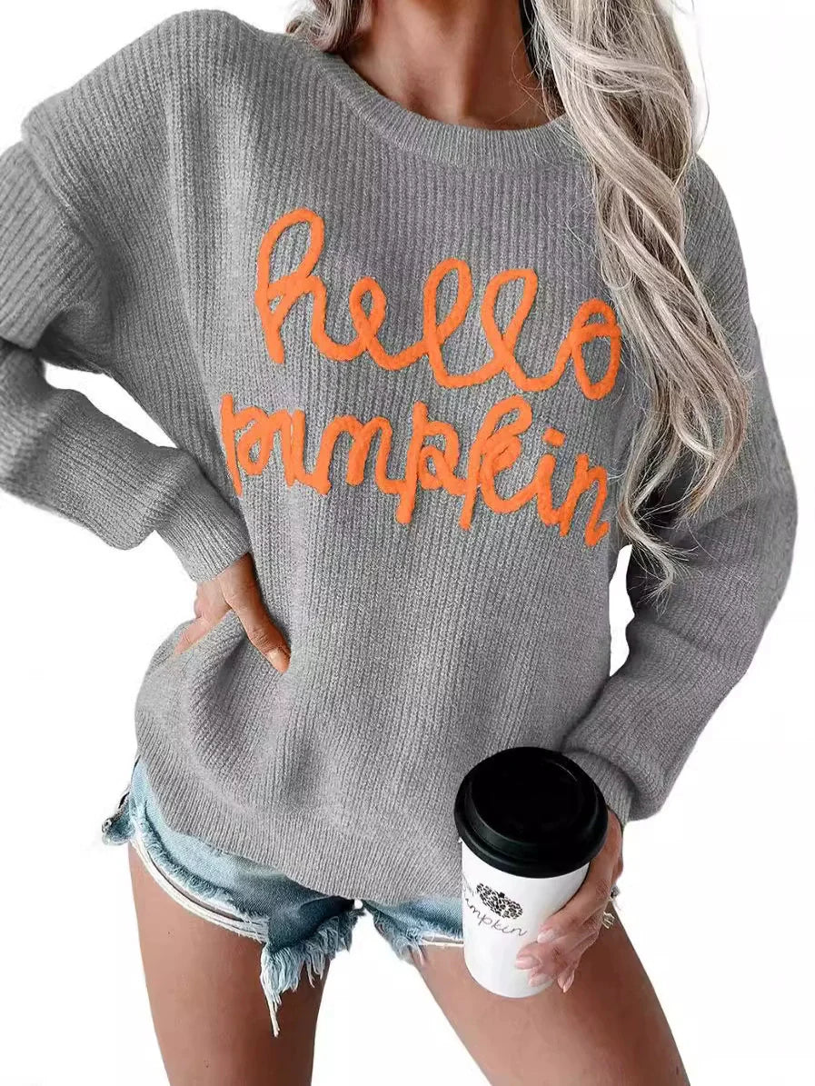 Eveloria Damen Sweatshirt Relaxed Fit Wollmischung Ribbeldetail Grau