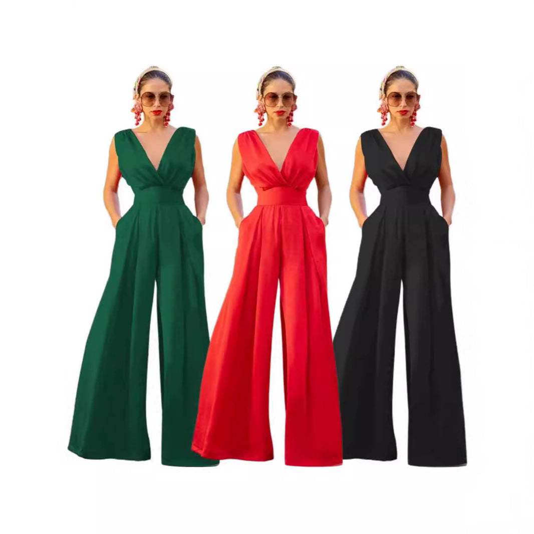Damen Jumpsuit Eleganter Schnitt Eveloria - Eveloria