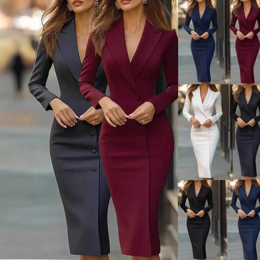 Damen Taillierten Anzugkleid Eveloria - Eveloria