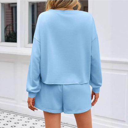Damen Sweatkleid mit Grübchen Perlen-Applikationen Eveloria