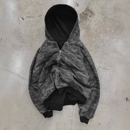 Damen Kapuzenjacke Camouflage-Design Eveloria
