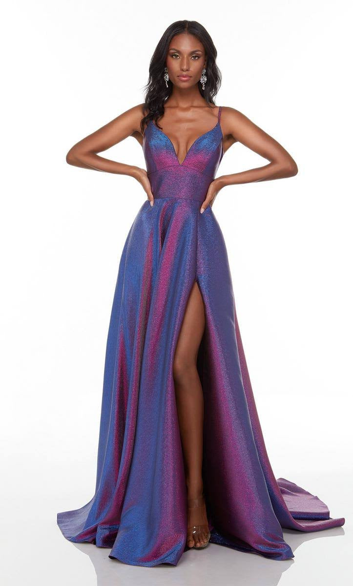 Damen Abendkleid mit Seitenschlitz Eveloria