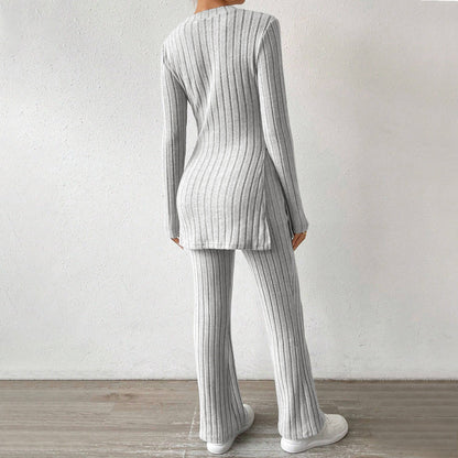 Damen Strickanzug Langärmlig Elegant Eveloria