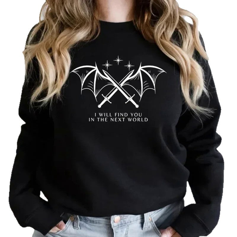Damen Sweatshirt Grafikdesign Eveloria