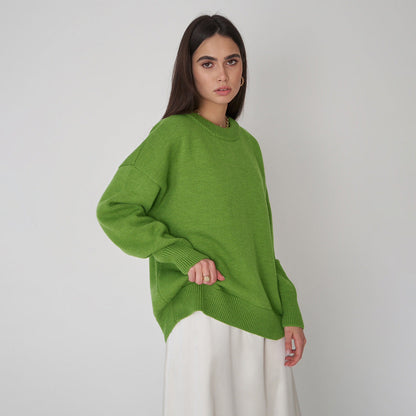 Damen Oversized Pullover Strickmuster Eveloria - Eveloria