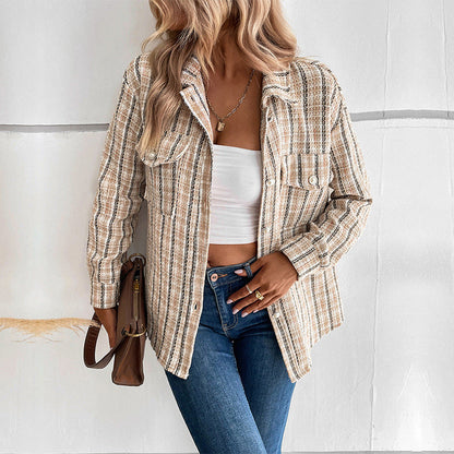 Damen Overshirt Kariert Eveloria