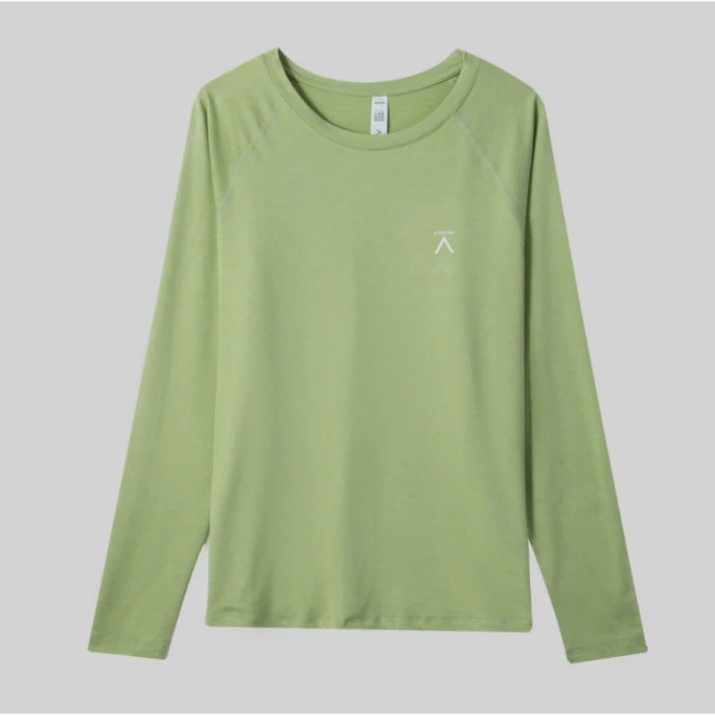 Damen Langarmshirt Atmungsaktiv mit Innovativem Schnitt Eveloria