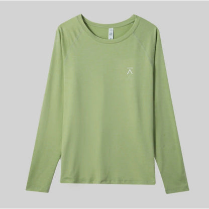 Damen Langarmshirt Atmungsaktiv mit Innovativem Schnitt Eveloria