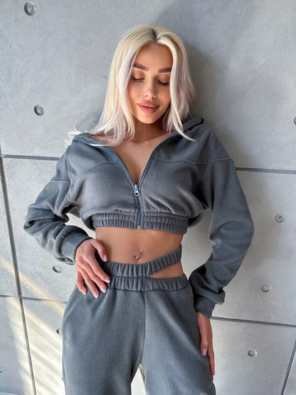 Damen Jogginganzug Sportlich Stylisch Eveloria