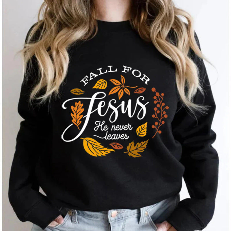 Damen Sweatshirt Weiches Innenfutter Botanisches Herbstmotiv Eveloria