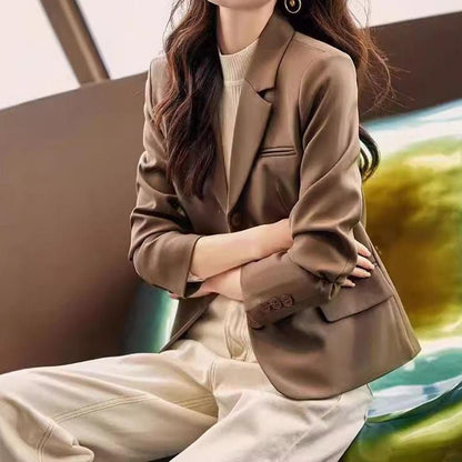 Damen Blazer Klassisch Tailliert Eveloria