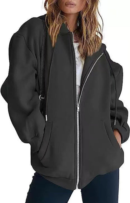 Damen Oversized Kapuzenjacke mit Taschen Eveloria