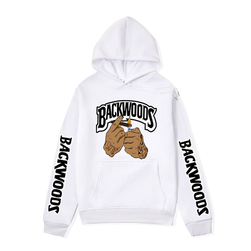 Damen Kapuzenpullover mit Grafikdesign und Kängurutaschen