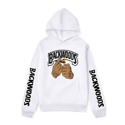 Damen Kapuzenpullover mit Grafikdesign und Kängurutaschen