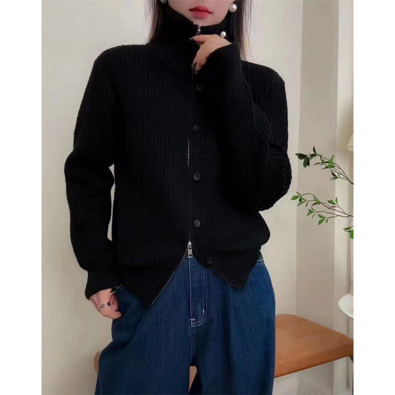 Damen Rippstrickpullover Elegantes Design Eveloria