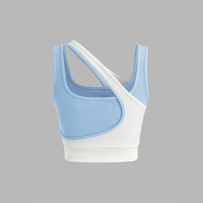 Damen Sport-Bustier Asymmetrisch Verstellbare Träger Eveloria