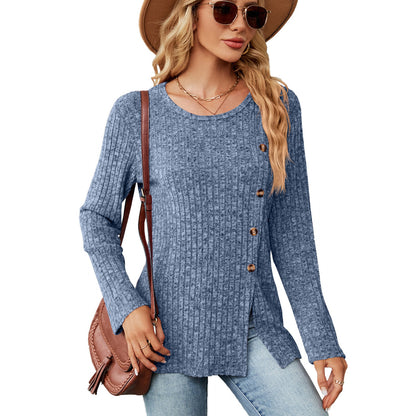 Damen Strickoberteil Langärmlig Eveloria