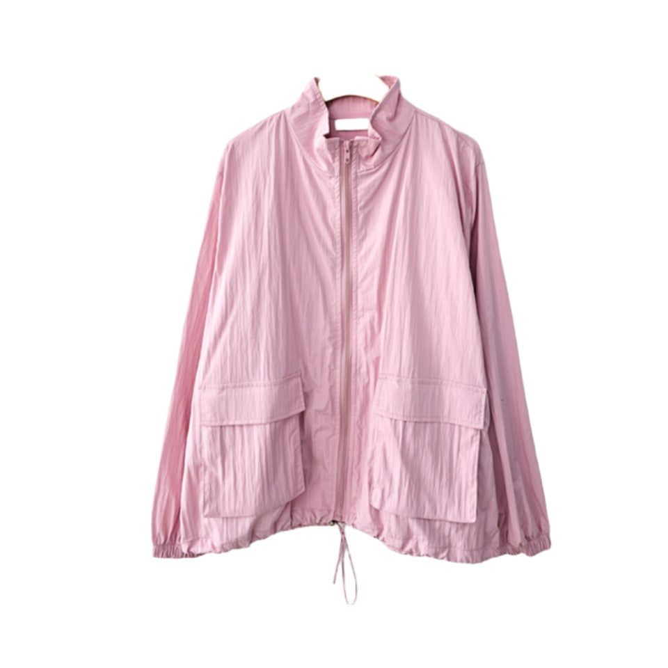 Damen Übergangsjacke Voluminöse Ärmel Praktische Taschen