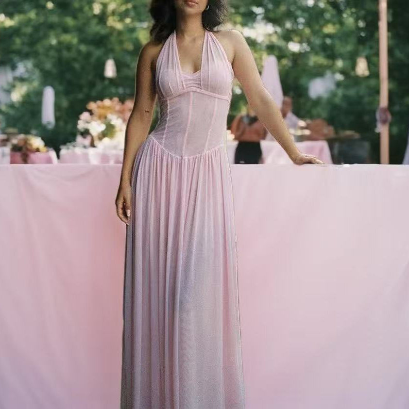Damen Maxikleid Trägerlos Elegant Schmal - Eveloria