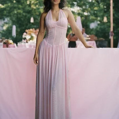 Damen Maxikleid Trägerlos Elegant Schmal - Eveloria