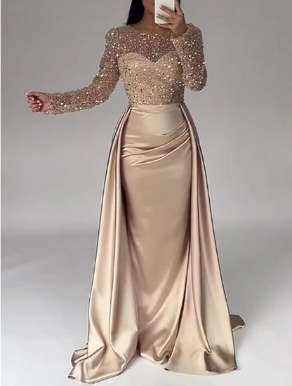 Damen Abendkleid mit Glitzerdetails und fließendem Stoff Eveloria