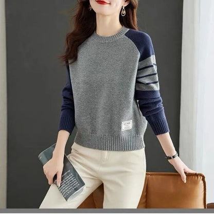Damen Pullover Raglanärmel Eveloria