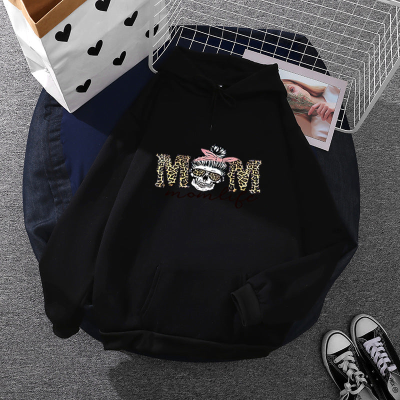 Damen Hoodie Totenkopf-Design Eveloria