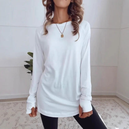 Damen Longsleeve-Oberteil aus Baumwolle Eveloria